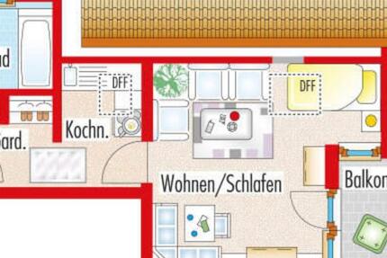Möblierte 1-Zimmer Dachgeschosswohnung in Weilheim Egelsberg 1 zimmer
