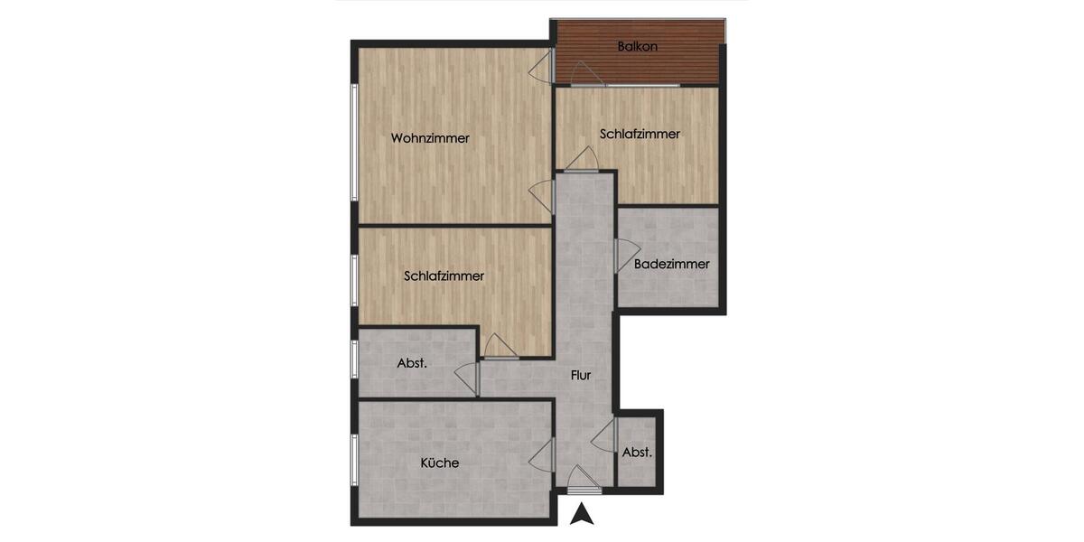 Etagenwohnung Apen - 3 Zimmer, 106 m&sup2;, 625&euro; | Angebot:26681566