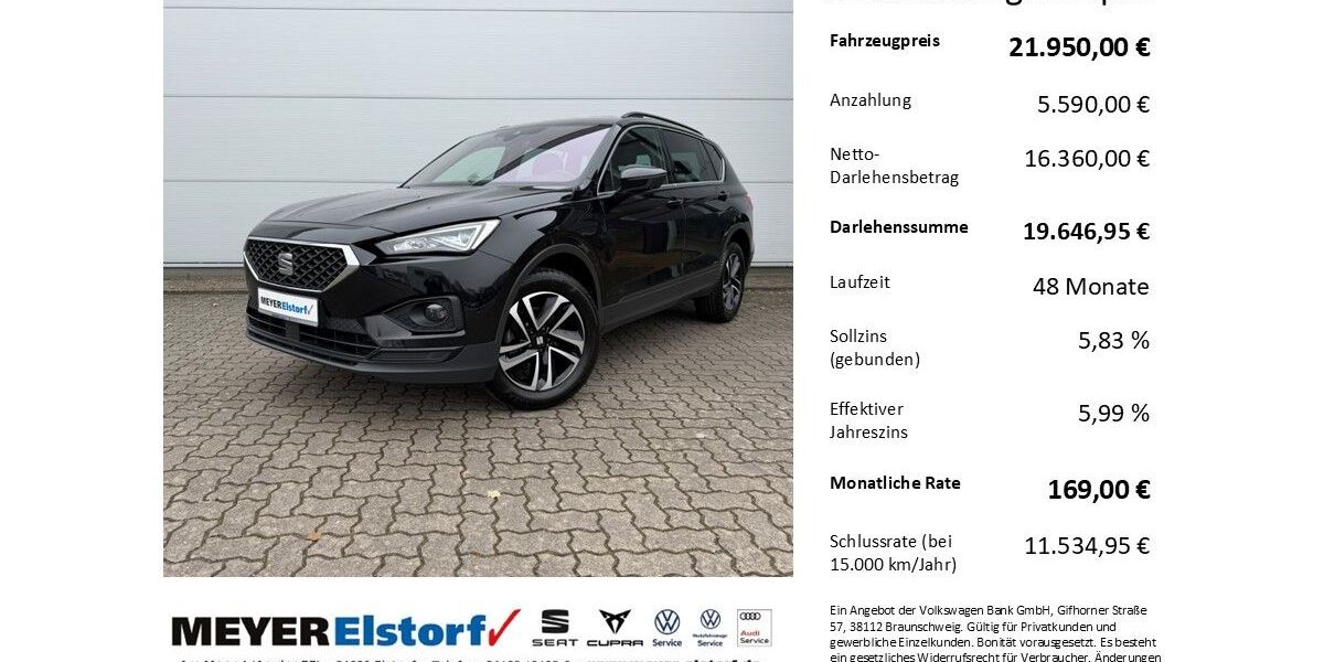 Seat Tarraco 143.500 km 21.500 &euro; Neu Wulmstorf 21629