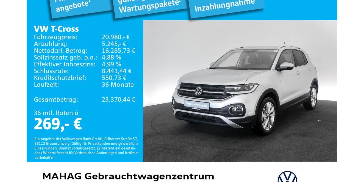 VW T-Cross 8.411 km 20.980 &euro; München 80935