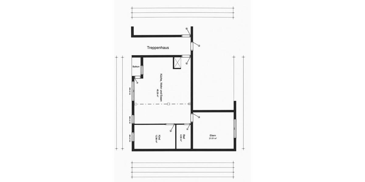 Etagenwohnung Dortmund Aplerbeck - 3 Zimmer, 90 m&sup2;, 259.000&euro; | Angebot:26490691