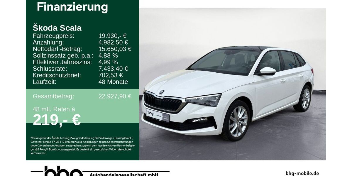 Skoda Scala 35.505 km 19.930 &euro; Balingen 72336