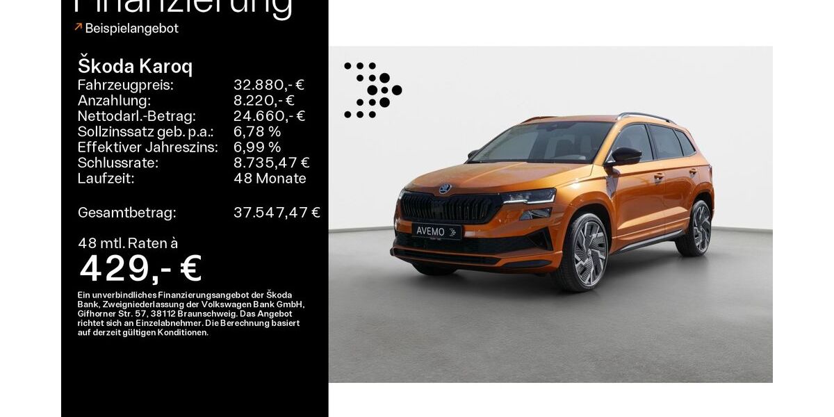 Skoda Karoq 38.000 km 32.880 &euro; Schweinfurt 97424