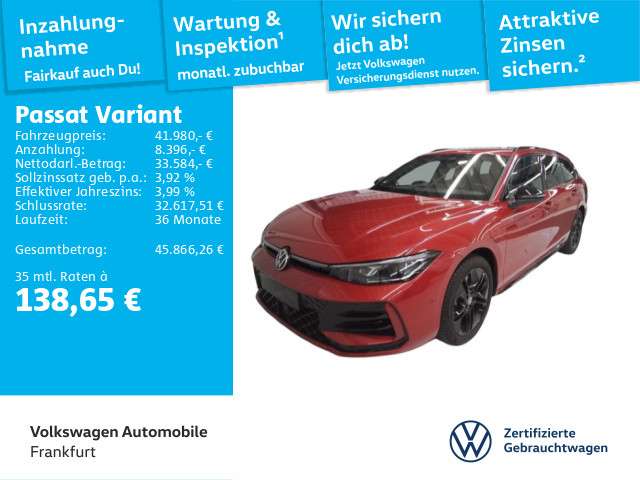 VW Passat 13.683 km 41.981 &euro; Frankfurt 60326