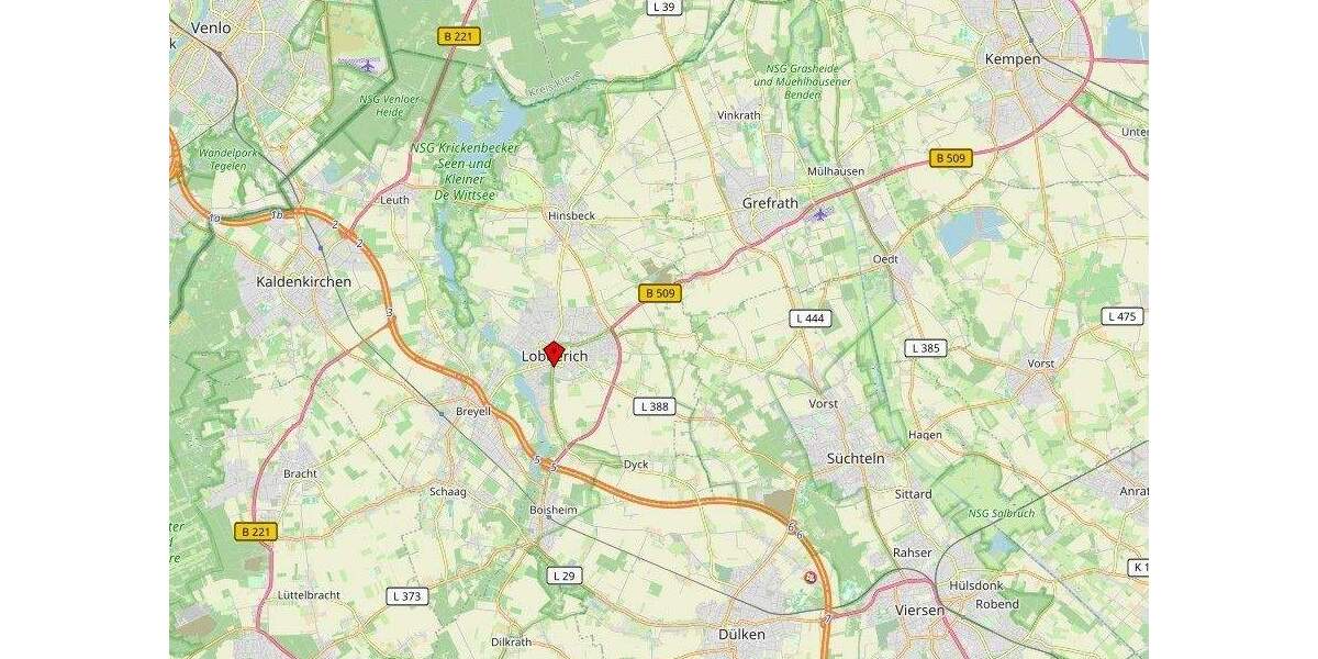 Etagenwohnung Nettetal Lobberich - 2 Zimmer, 61 m&sup2;, 820&euro; | Angebot:24545247