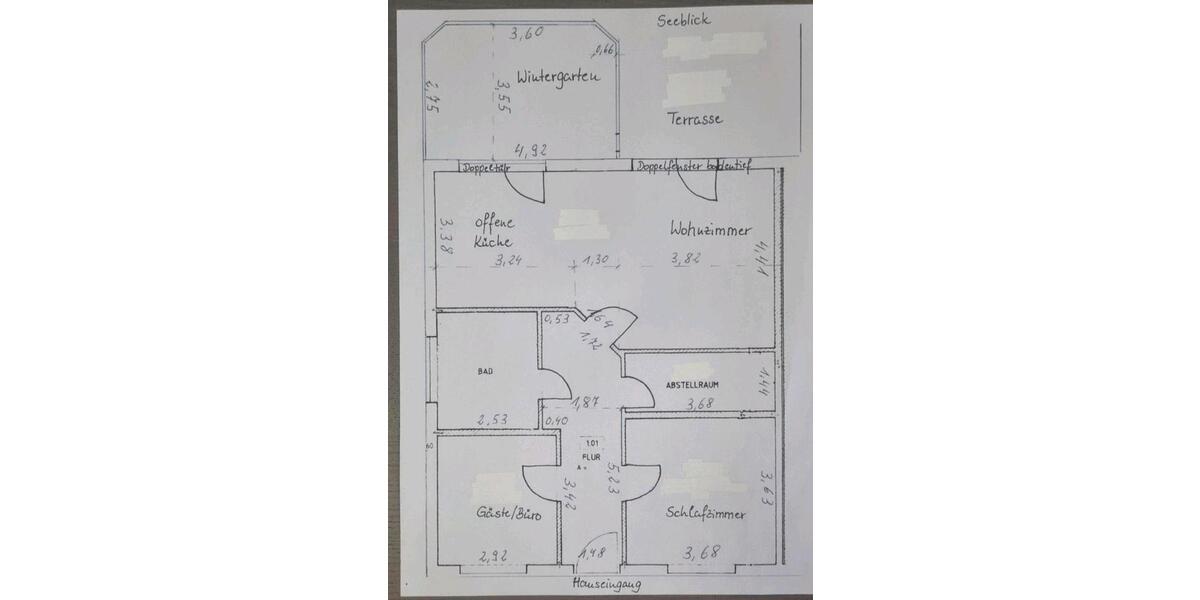 Erdgeschoßwohnung Sternberg - 3 Zimmer, 95 m&sup2;, 970&euro; | Angebot:26052025