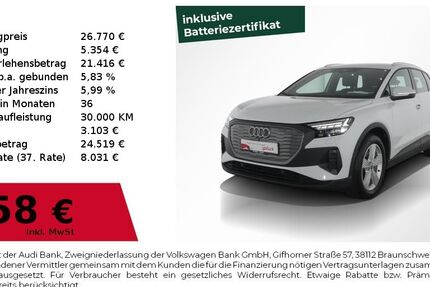 Audi Q4 e-tron 34.050 km 26.770 &euro; Nürnberg 90441
