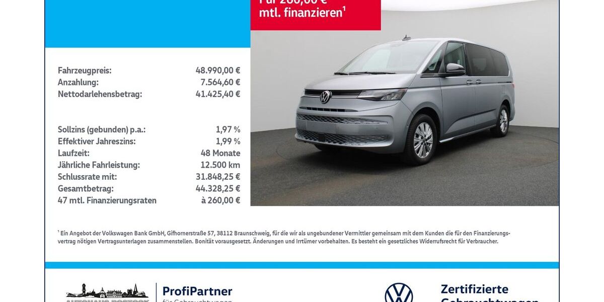 VW T7 Multivan 20.950 km 48.990 &euro; Rostock 18146