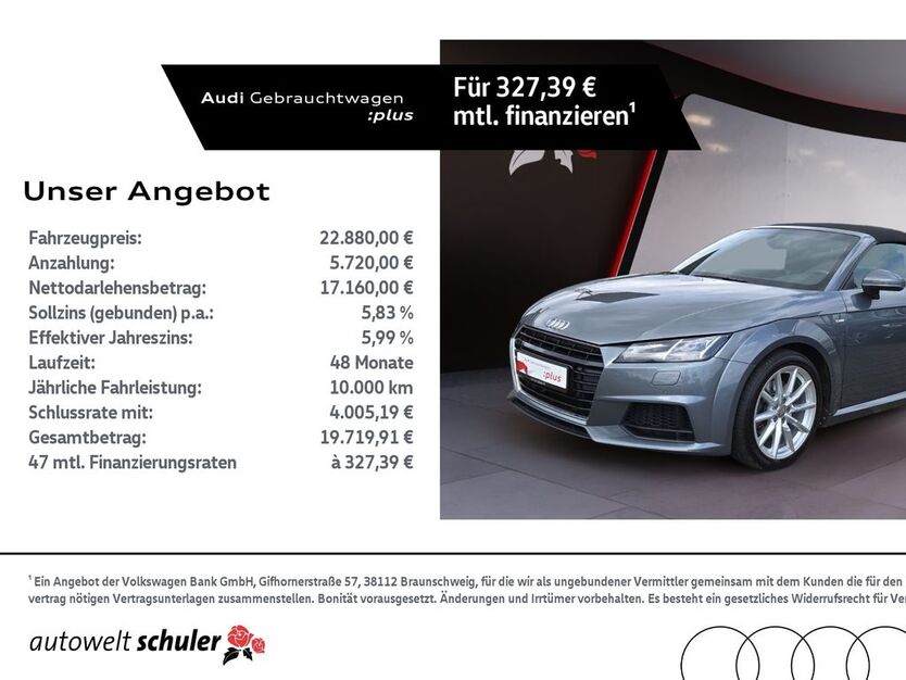 Audi TT 66.000 km 22.880 € Villingen-Schwenningen 78052