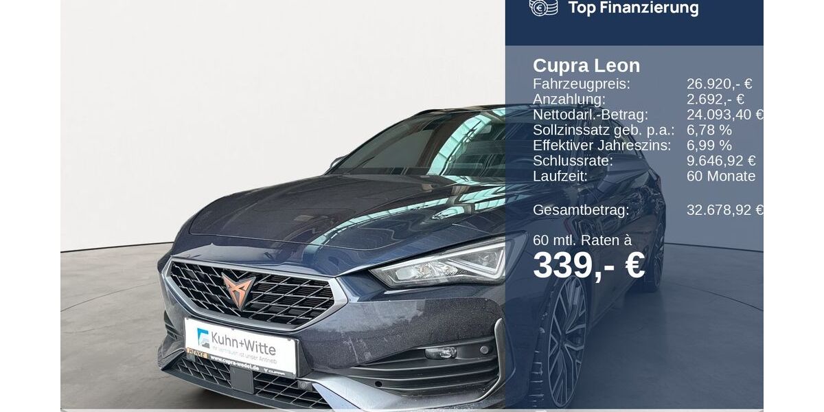 Cupra Leon 50.755 km 26.420 &euro; Buchholz 21244