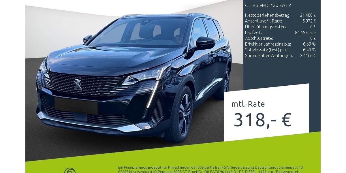 Peugeot 5008 24.437 km 25.879 &euro; Bocholt 46395