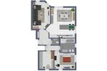 Erdgeschoßwohnung Wardenburg - 3 Zimmer, 107 m&sup2;, 1.350&euro; | Angebot:26636404