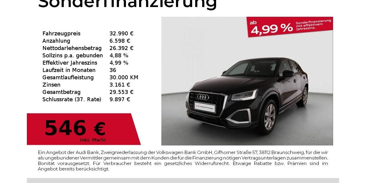 Audi Q2 21.170 km 32.990 &euro; Nürnberg 90441