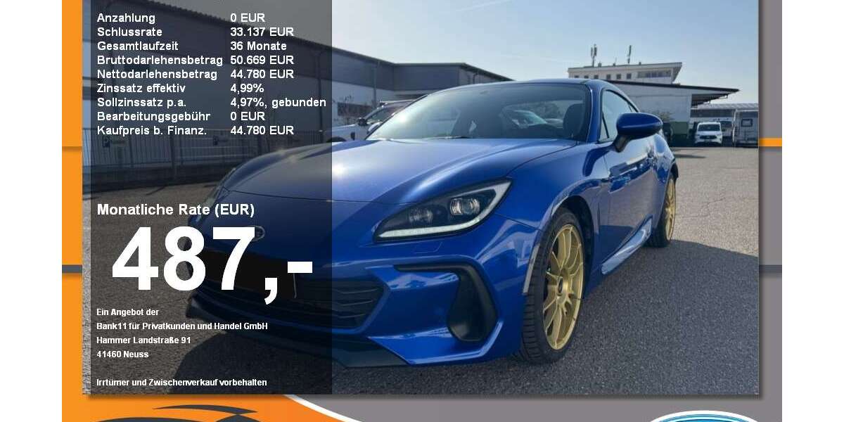 Subaru BRZ 4.000 km 44.780 &euro; Mühldorf 84453
