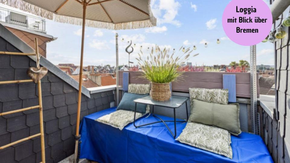 Dachgeschoßwohnung Bremen Findorff - 3 Zimmer, 85 m&sup2;, 322.000&euro; | Angebot:25576404