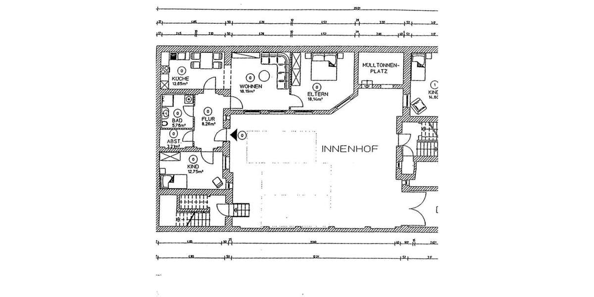 5% - Rendite: Solide Kapitalanlage in der südlichen Innenstadt 3 zimmer