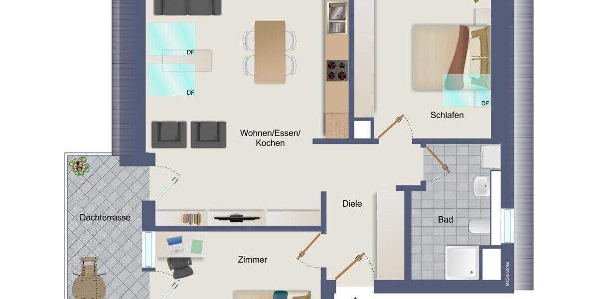 Etagenwohnung Ettlingen / Spessart Spessart - 3 Zimmer, 68 m&sup2;, 270.000&euro; | Angebot:24860342