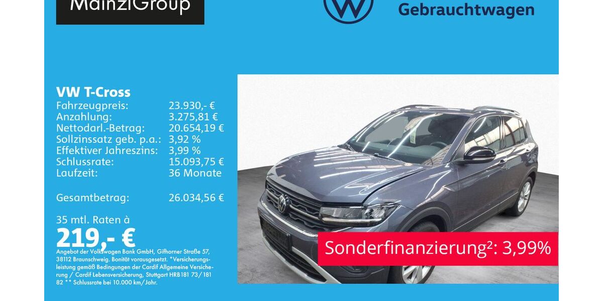VW T-Cross 17.600 km 23.930 &euro; Feldkirchen/Westerham 83620