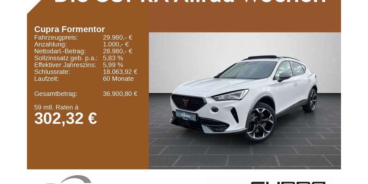 Cupra Formentor 46.445 km 31.000 &euro; Saarbrücken 66115