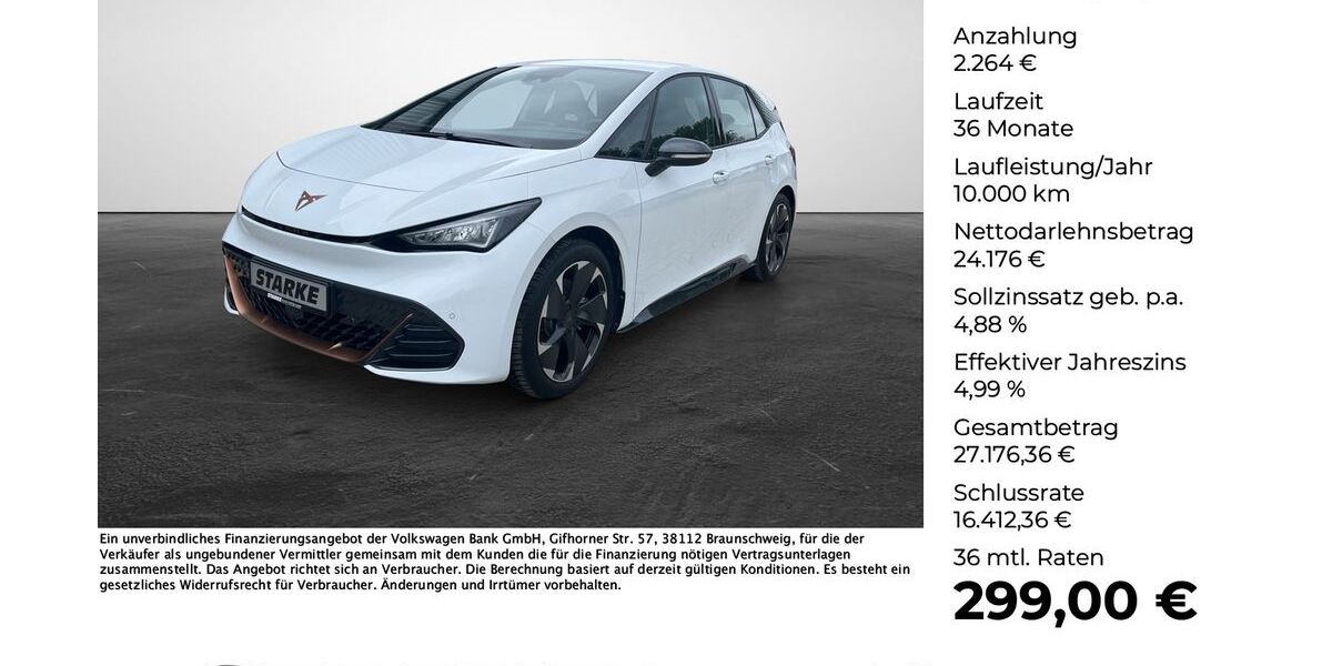 Cupra Born 17.892 km 26.440 &euro; Georgsmarienhütte (Osnabrück) 49124