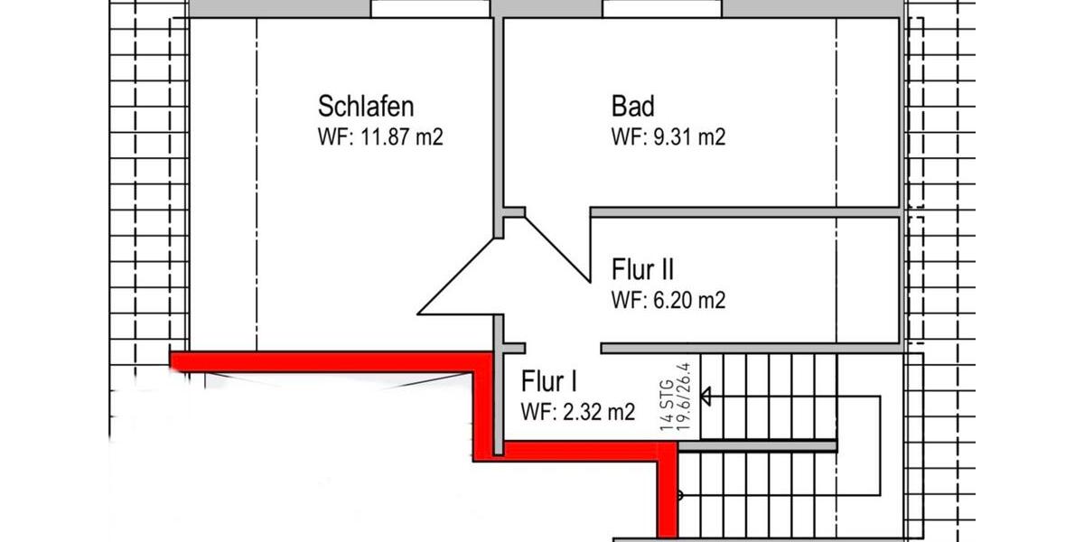 Etagenwohnung Ibbenbüren - 3 Zimmer, 90 m&sup2;, 900&euro; | Angebot:26674381
