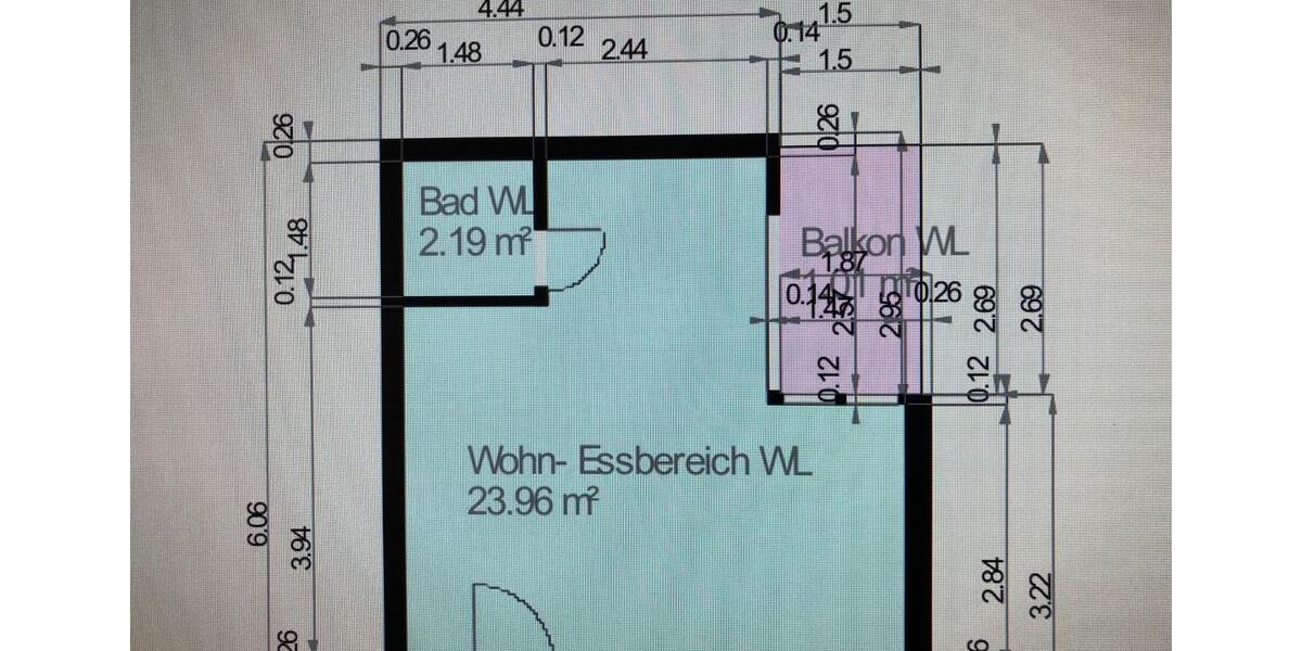 Etagenwohnung Jever - 1 Zimmer, 26 m&sup2;, 270&euro; | Angebot:26296840
