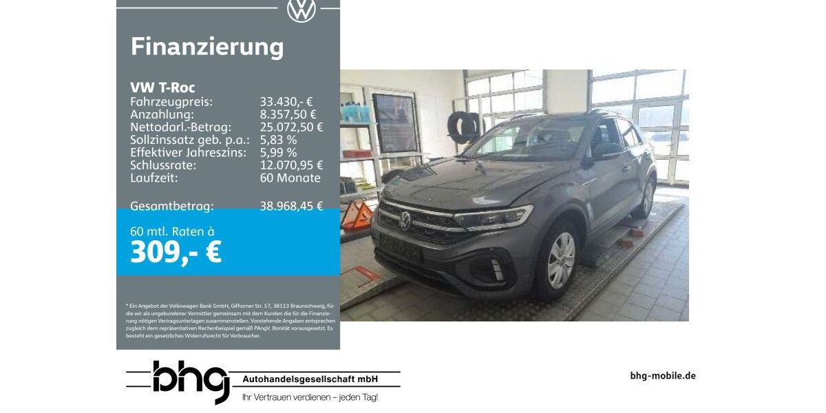 VW T-Roc 15.364 km 33.430 &euro; Rottweil 78628