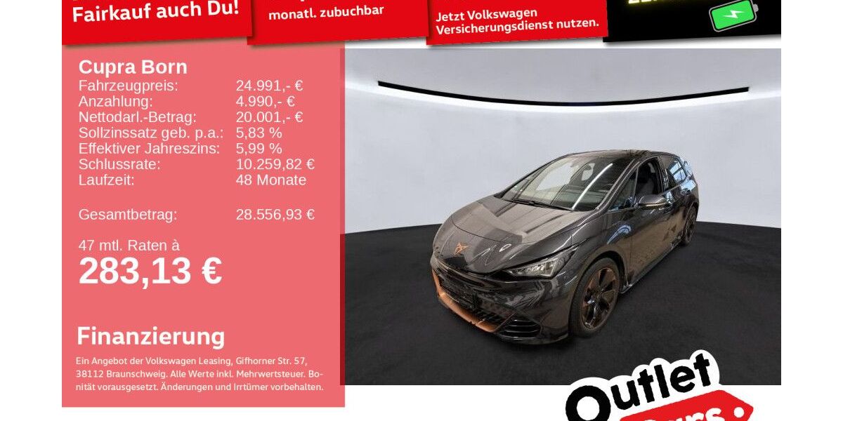 Cupra Born 34.629 km 24.991 &euro; Weinheim 69469