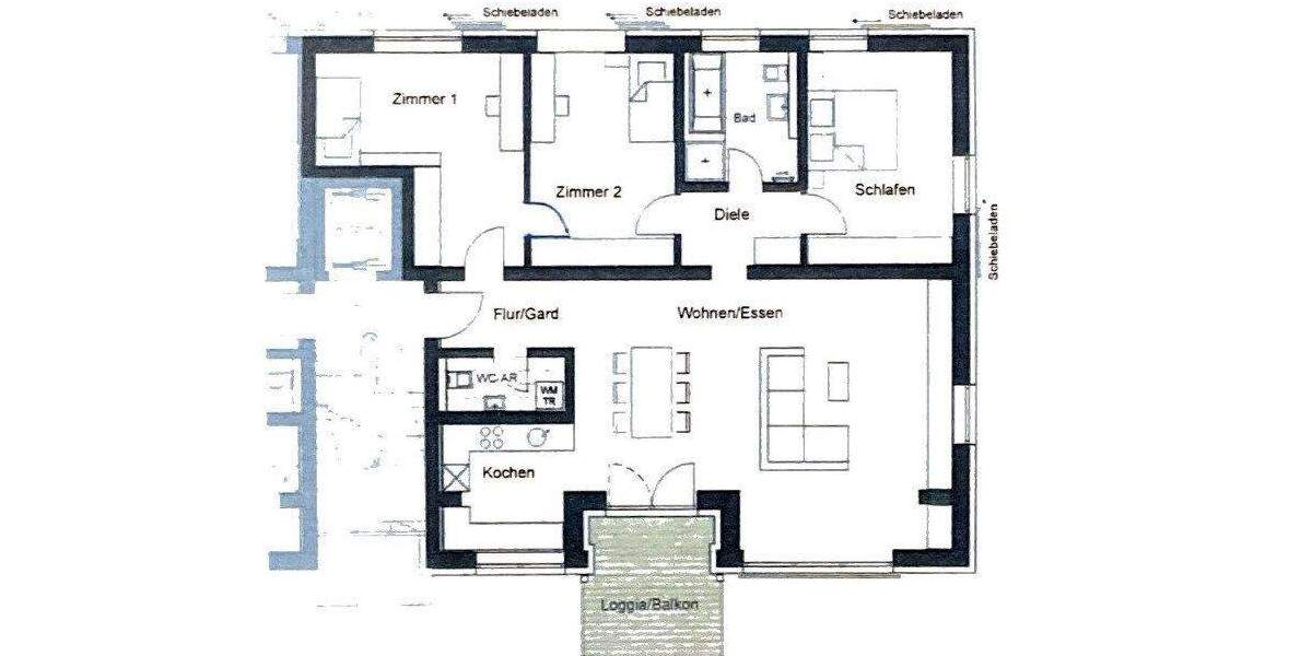 Etagenwohnung Hanau Wolfgang - 4 Zimmer, 127 m&sup2;, 465.000&euro; | Angebot:24711620