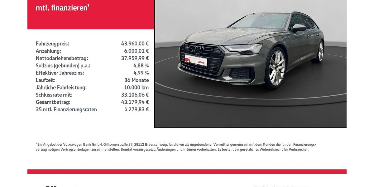 Audi A6 41.818 km 43.960 &euro; Nordhausen 99734