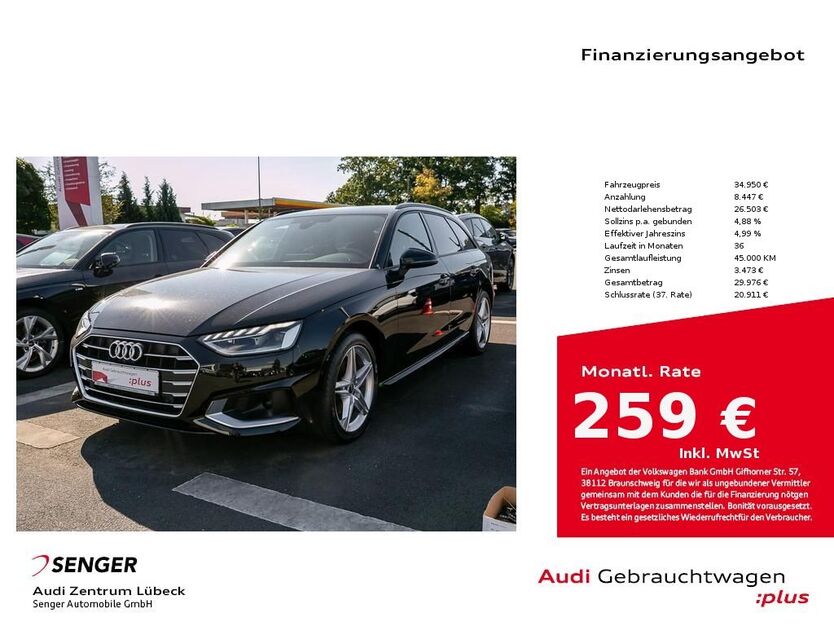 Audi A4 35.100 km 34.780 € Lübeck 23556