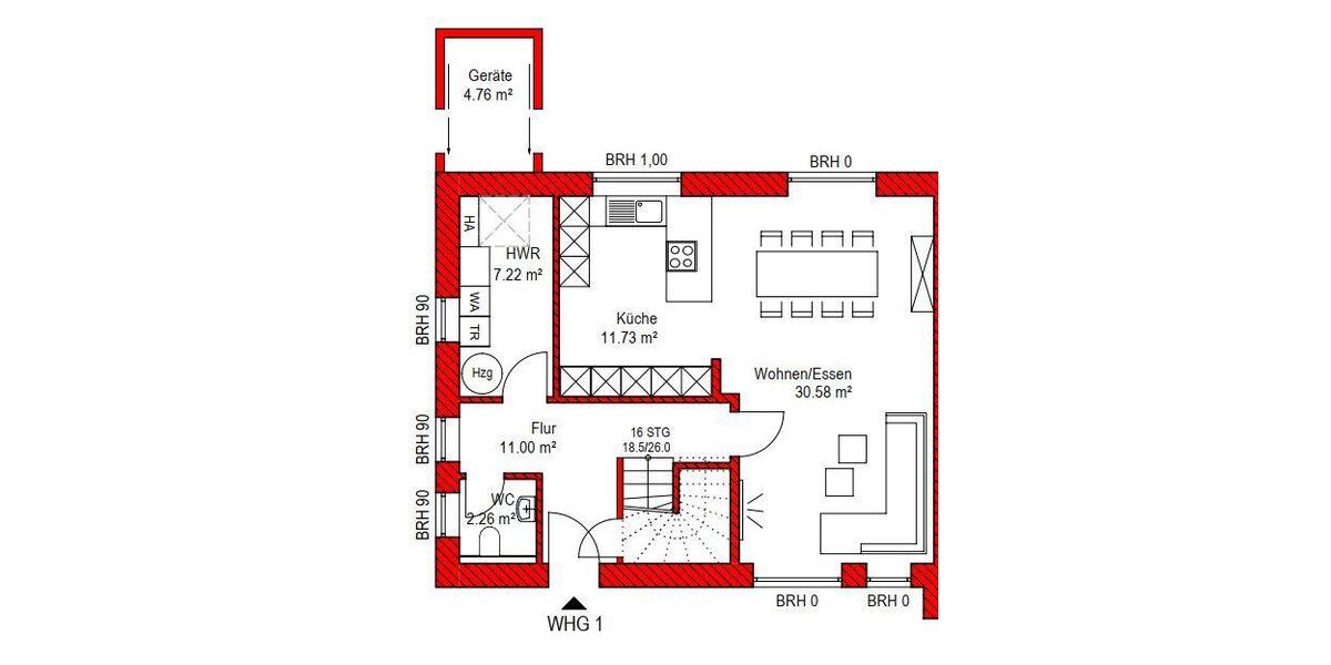 Doppelhaushälfte Dinklage - 4 Zimmer, 119 m&sup2;, 1.295&euro; | Angebot:26662247