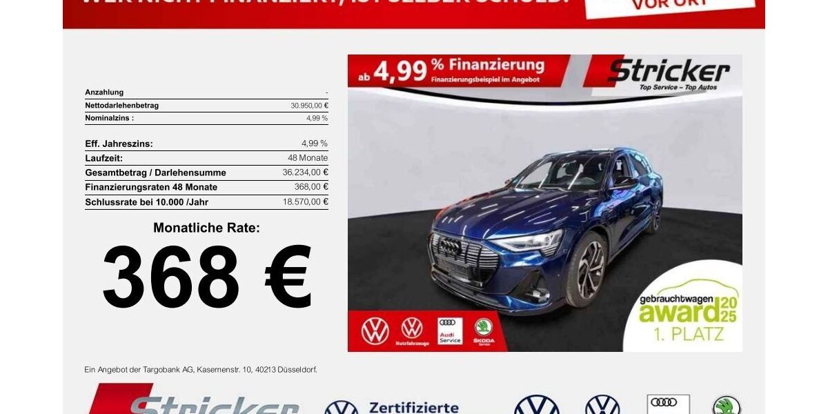Audi e-tron 75.171 km 30.949 &euro; Detmold 32760