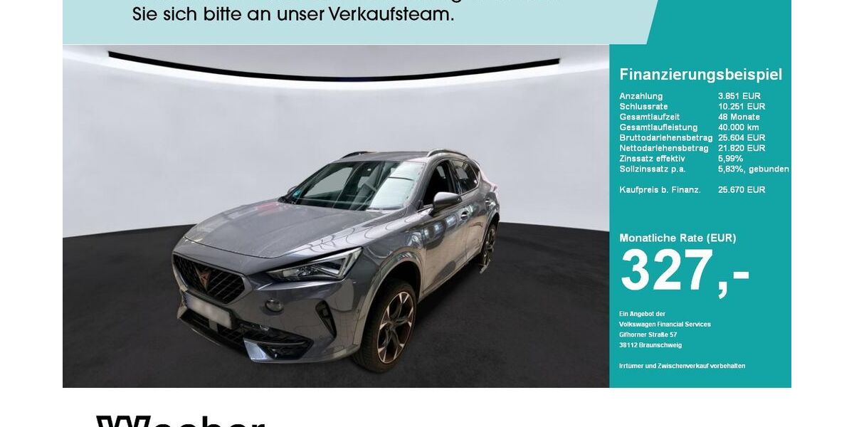 Cupra Formentor 15.967 km 25.520 &euro; Weil der Stadt 71263