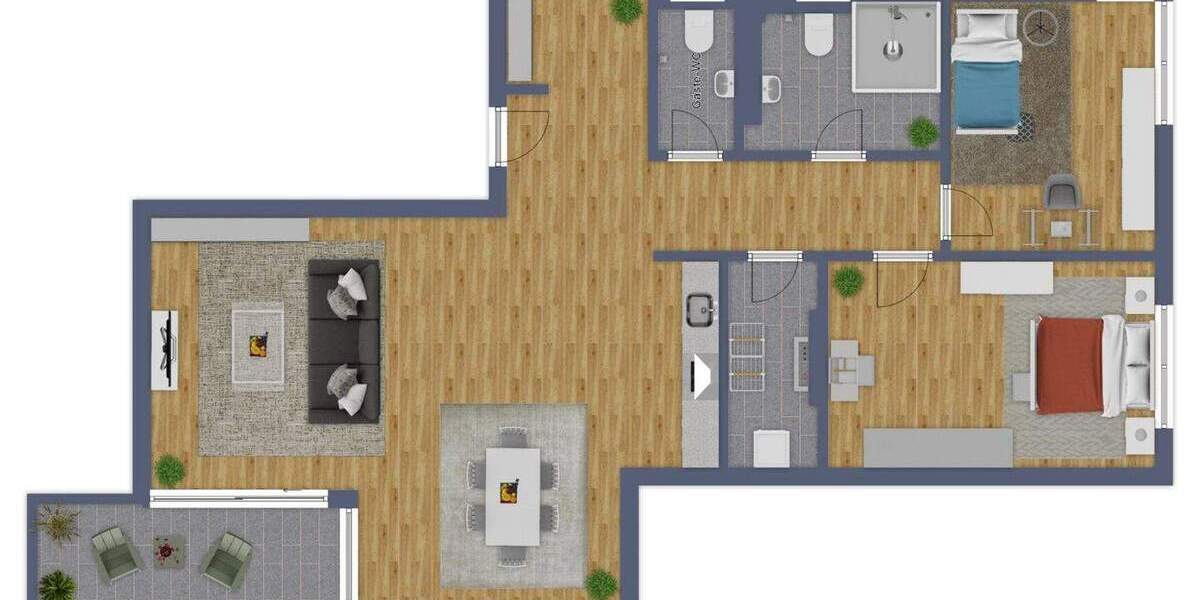 Etagenwohnung Offenbach am Main Bieberer Berg - 3 Zimmer, 96 m&sup2;, 511.291&euro; | Angebot:24822084