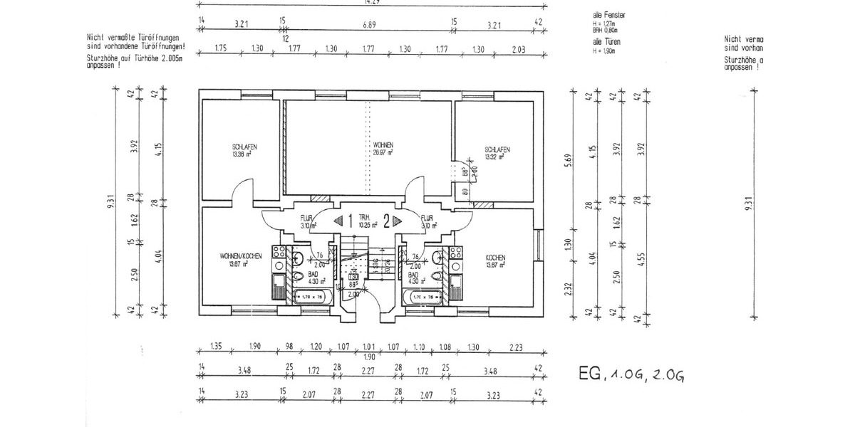 Erdgeschoßwohnung Altenburg - 2 Zimmer, 62 m&sup2;, 370&euro; | Angebot:26380938