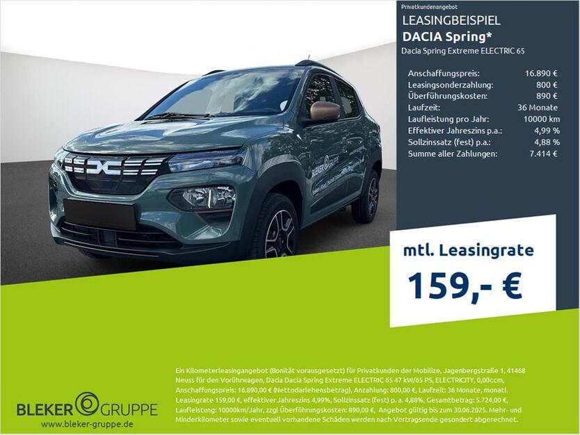 Dacia Spring 4.498 km 15.890 € Ahaus 48683