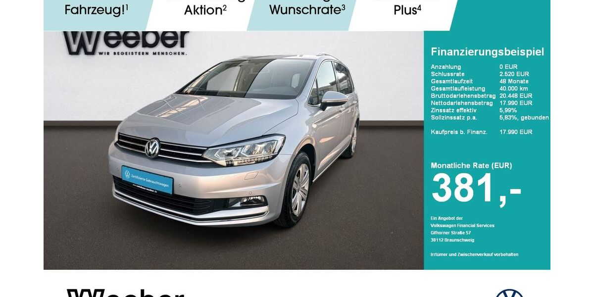 VW Touran 69.547 km 17.990 &euro; Weil der Stadt 71263