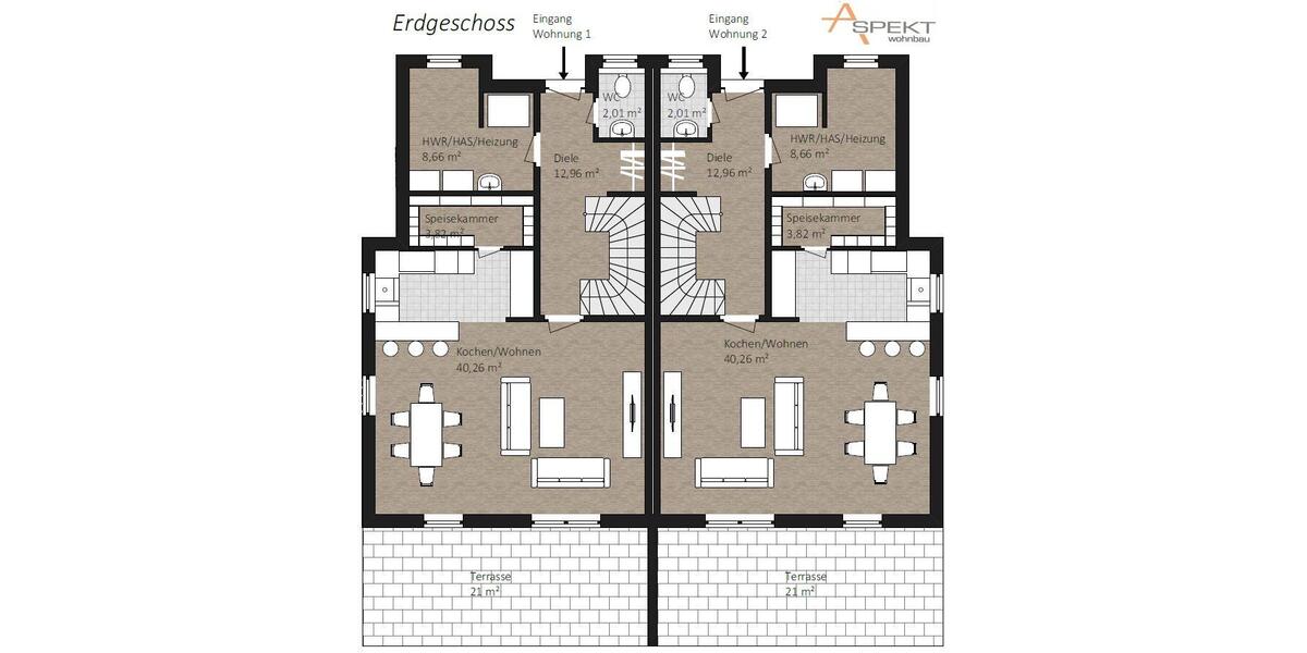 Doppelhaushälfte Bielefeld Sennestadt - 5 Zimmer, 183 m&sup2;, 1.890&euro; | Angebot:26248131