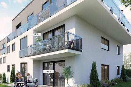 Neubau fertiggestellt! Hochwertige 4 Zimmer BalkonWohnung