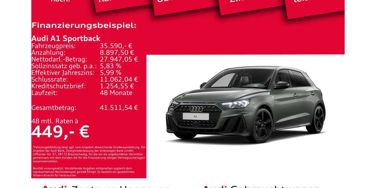 Audi A1 17.487 km 35.590 &euro; Hannover 30179