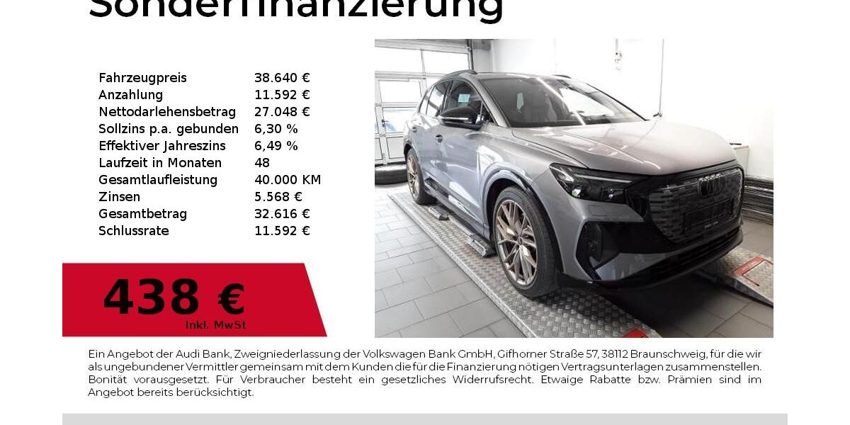 Audi Q4 e-tron 50.400 km 38.640 &euro; Nürnberg 90411