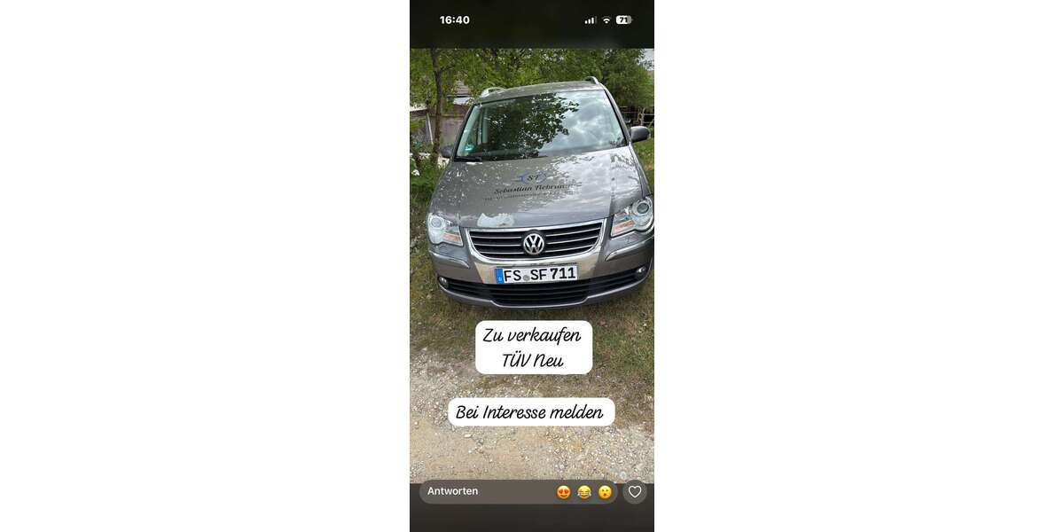 VW Touran 258.000 km 3.900 &euro; Mauern 85419