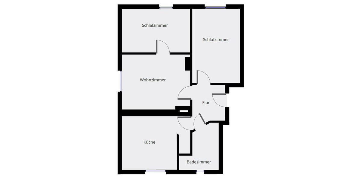 Etagenwohnung Bitterfeld-Wolfen Bitterfeld - 3 Zimmer, 56 m&sup2;, 404&euro; | Angebot:26087093