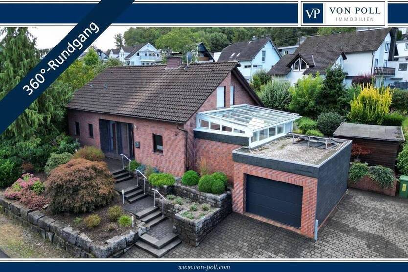 Wohnen im Grünen - Attraktives Einfamilienhaus mit großem Garten und Wintergarten in Flammersbach 5 zimmer
