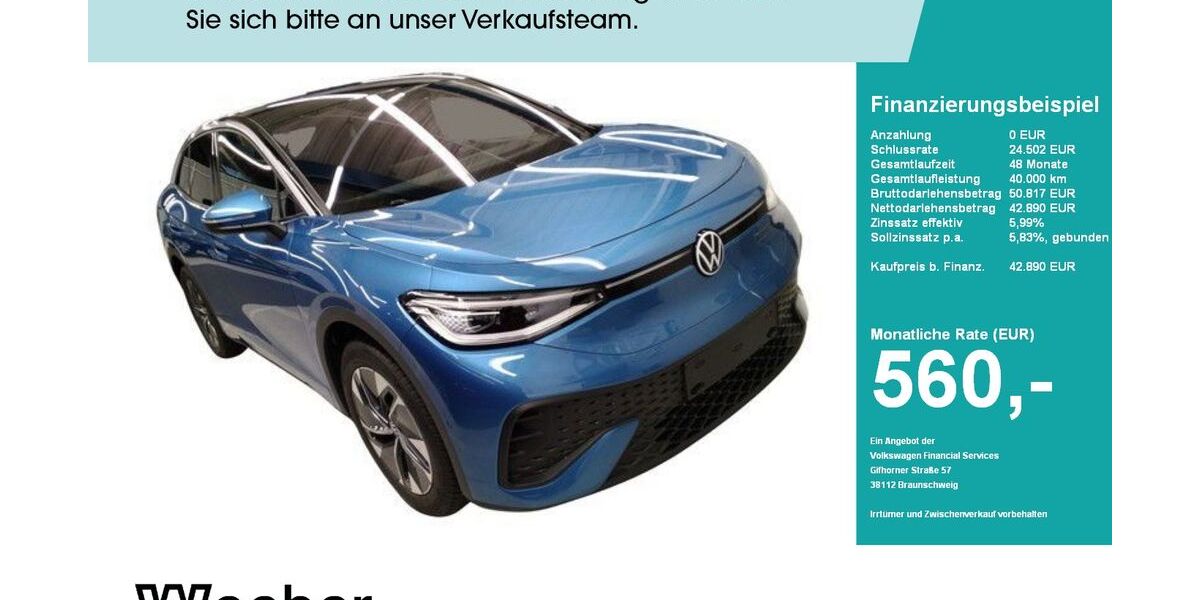 VW ID.5 15.000 km 42.790 &euro; Weil der Stadt 71263