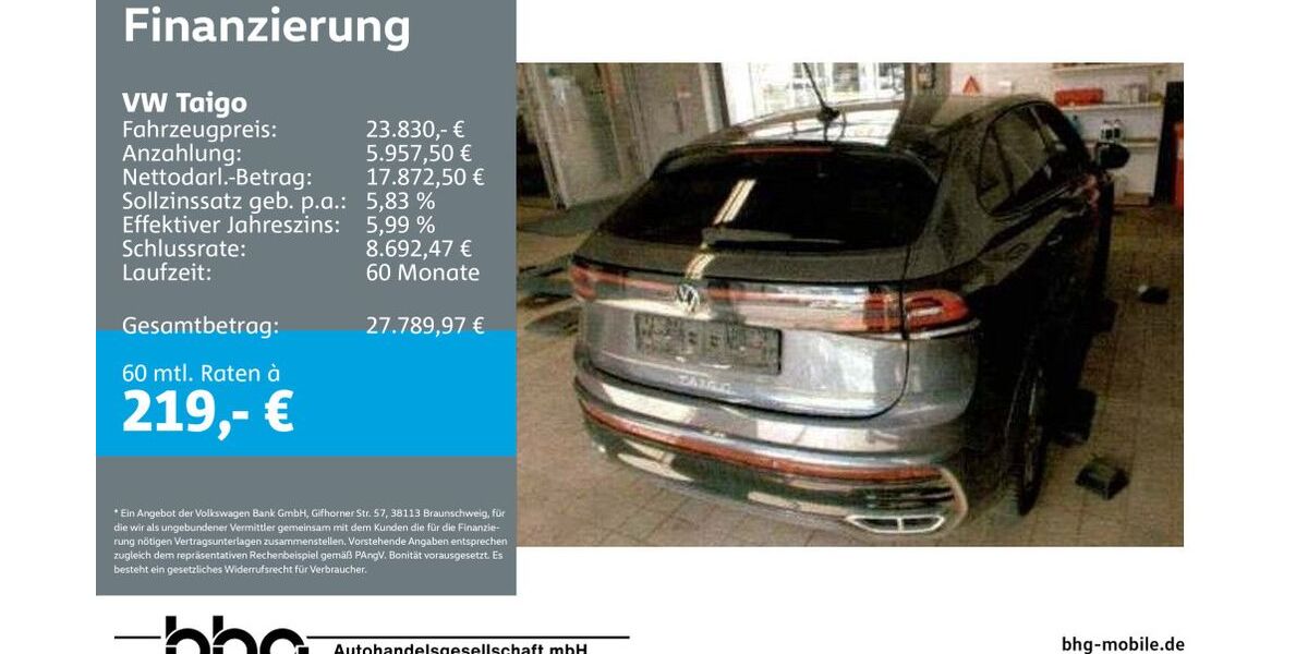 VW Taigo 45.262 km 23.830 &euro; Balingen 72336
