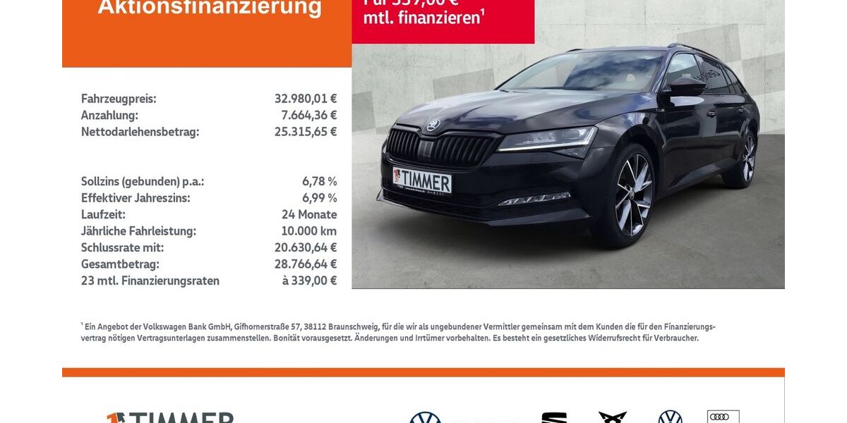 Skoda Superb 66.148 km 32.980 &euro; Meppen 49716