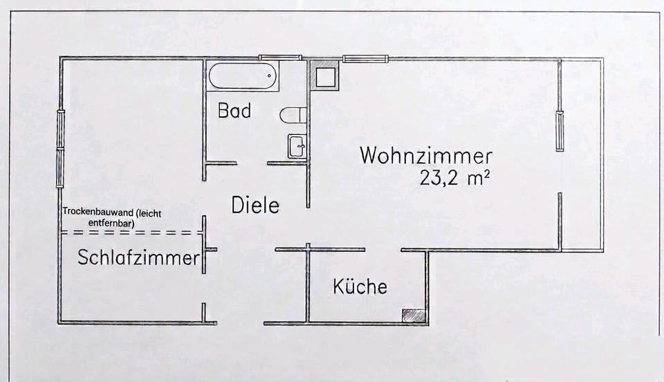 Etagenwohnung Fürth Bislohe - 3 Zimmer, 63 m&sup2;, 225.000&euro; | Angebot:27297036