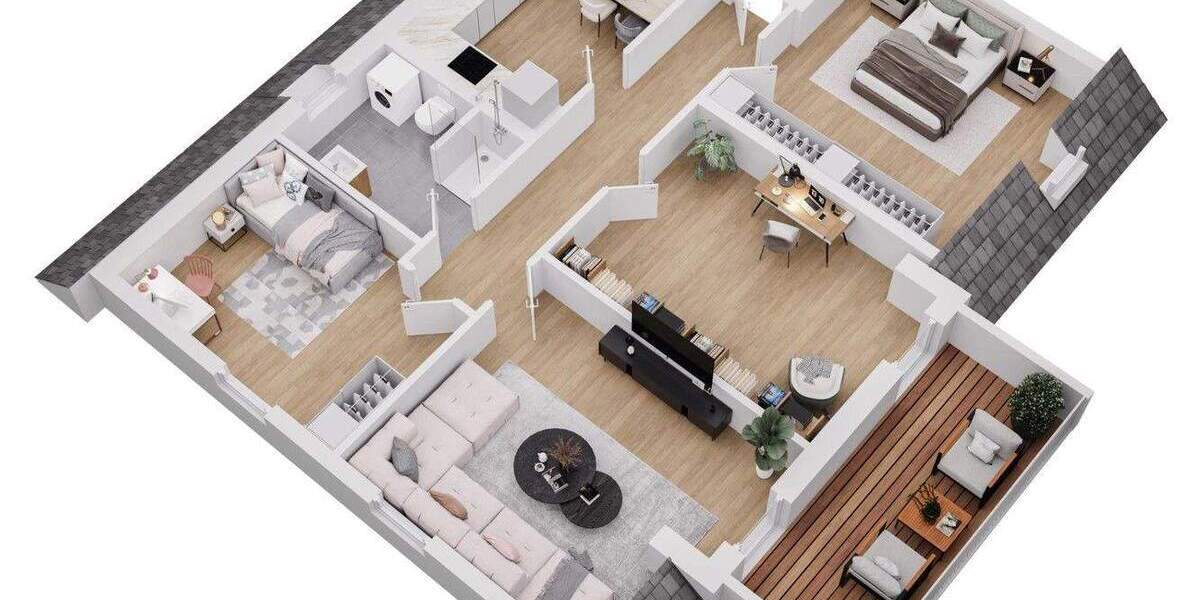 Verkauf - Exklusive 4-Raumwohnung im Dachgeschoss 4 zimmer